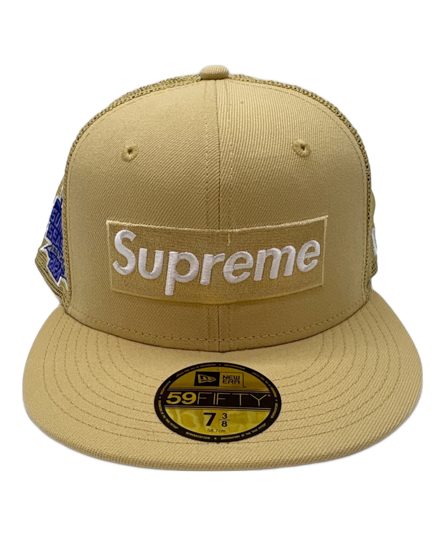 Supreme 59FIFTY ベージュキャップ 7 3/8 中古・古着通販】Supreme (シュプリーム) New Era (ニューエラ