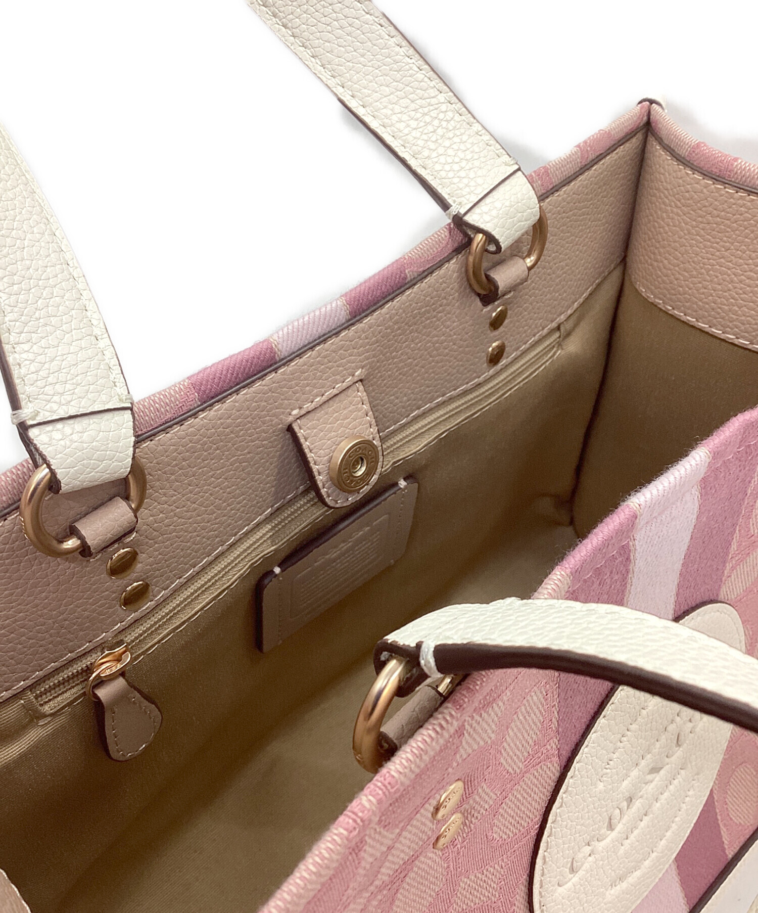 中古・古着通販】COACH (コーチ) 2WAYショルダーバッグ ピンク