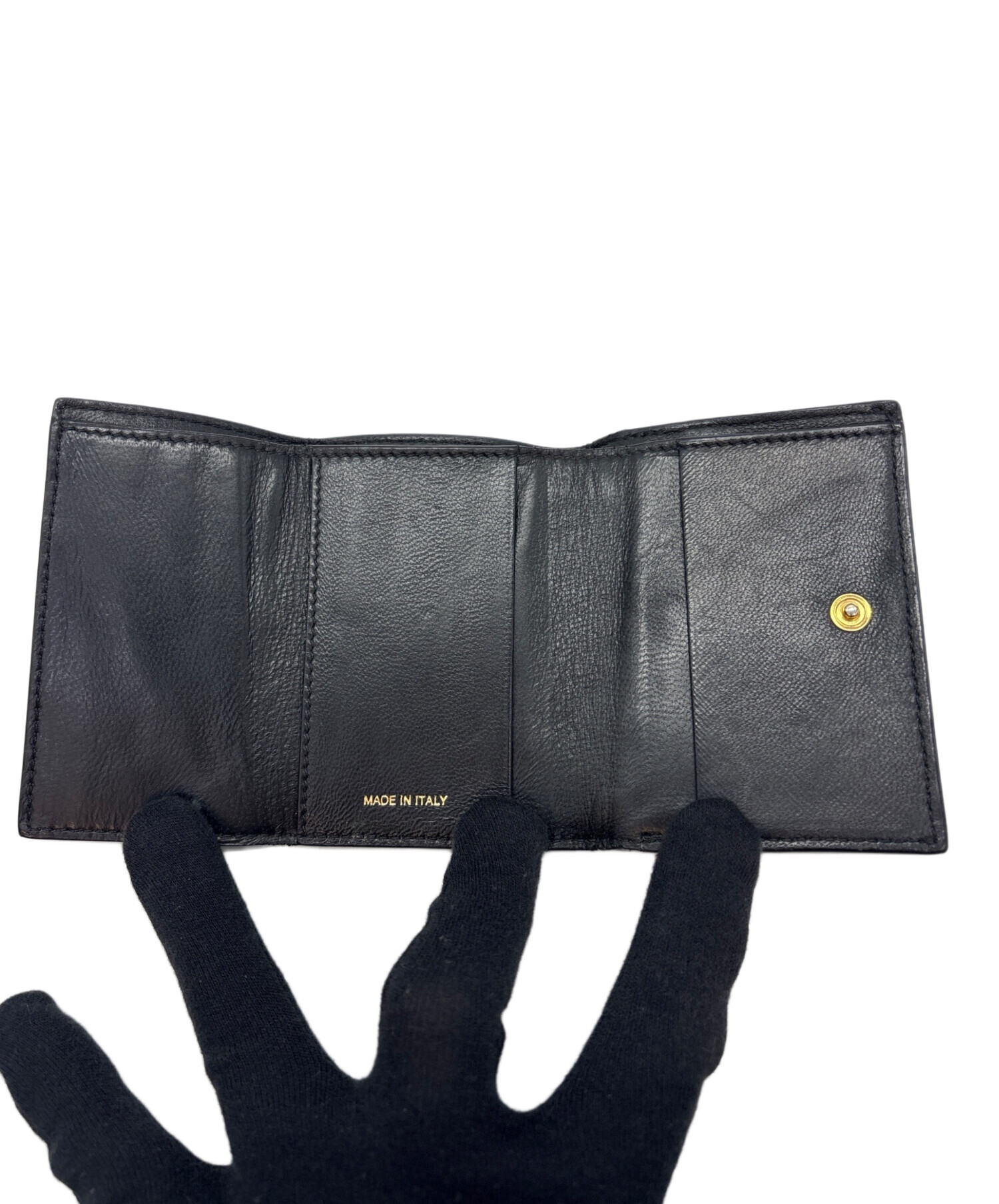 中古・古着通販】MARNI (マルニ) 3つ折り財布 オリーブ｜ブランド