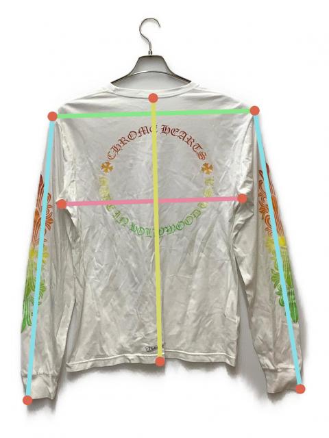Chrome Hearts ラインストーン 長袖カットソー ジャンク品 Chrome