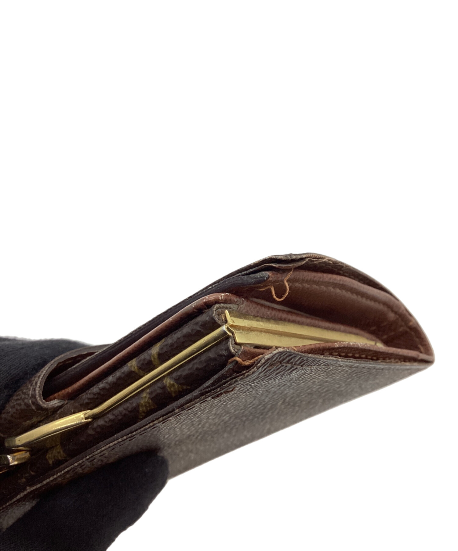 中古・古着通販】LOUIS VUITTON (ルイ ヴィトン) 2つ折り財布 ブラウン