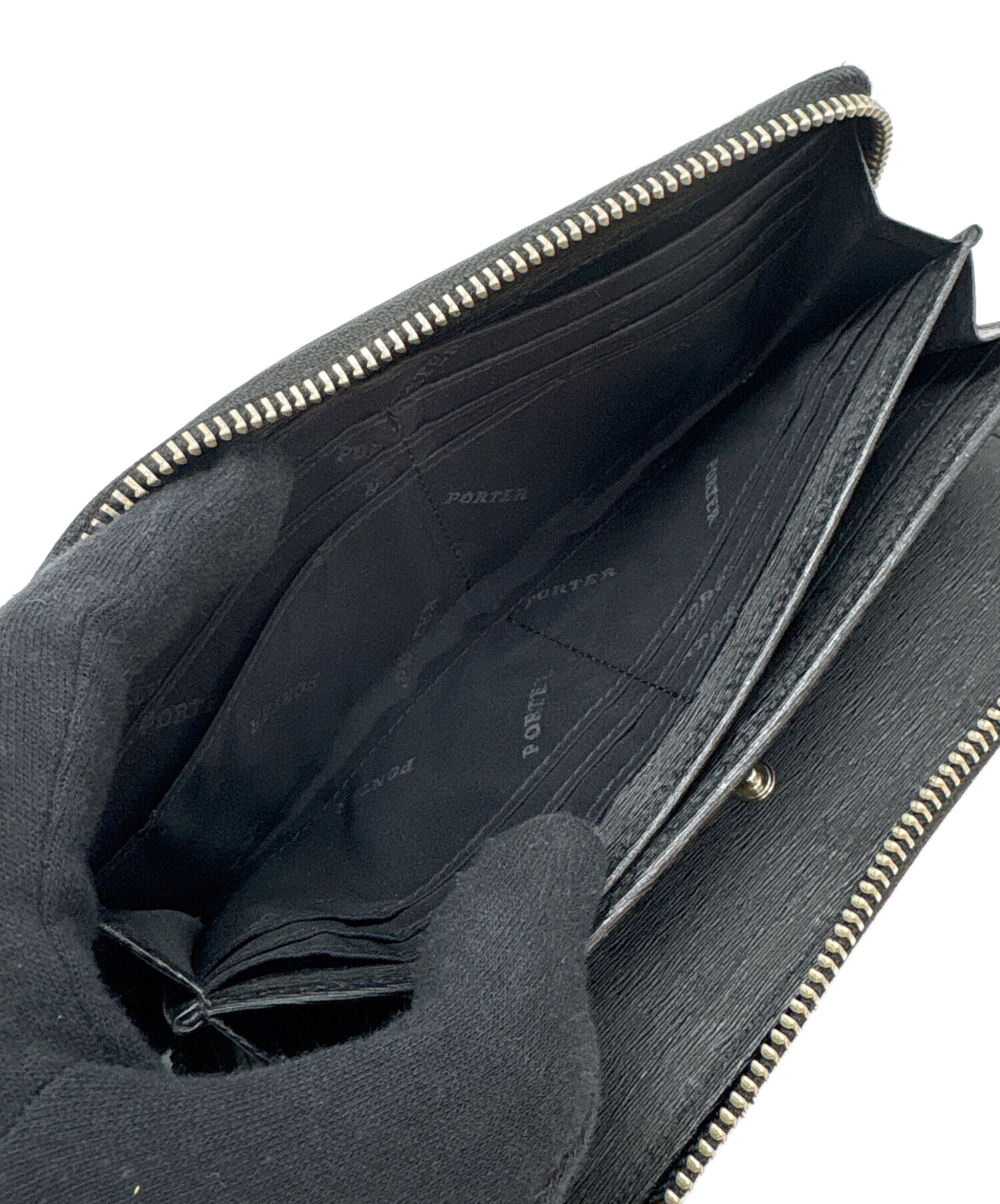 中古・古着通販】PORTER (ポーター) 長財布/カレント ブラック