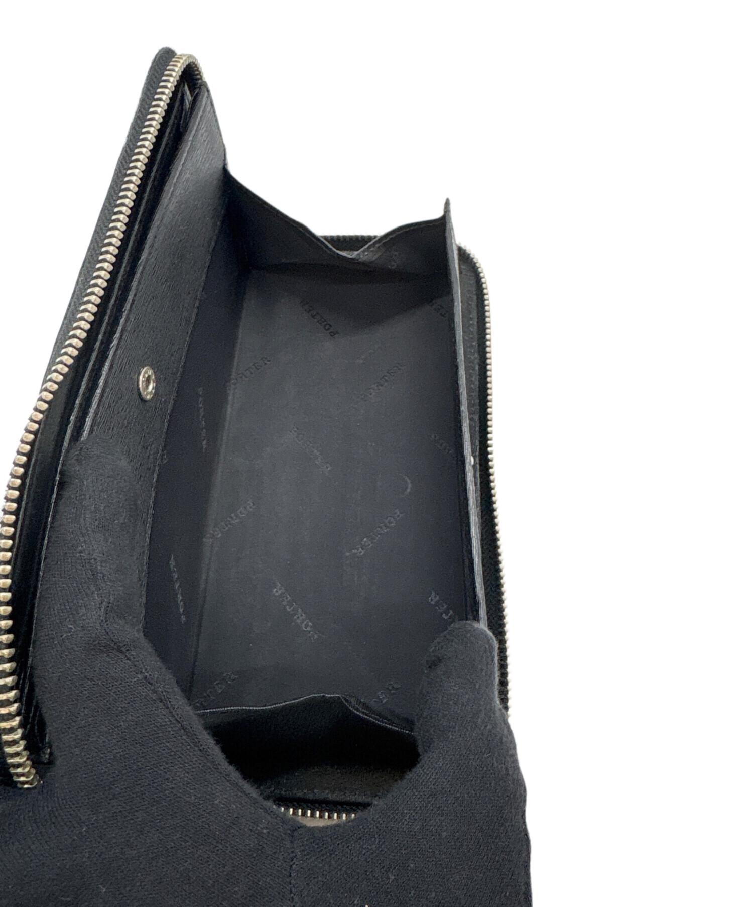 中古・古着通販】PORTER (ポーター) 長財布/カレント ブラック