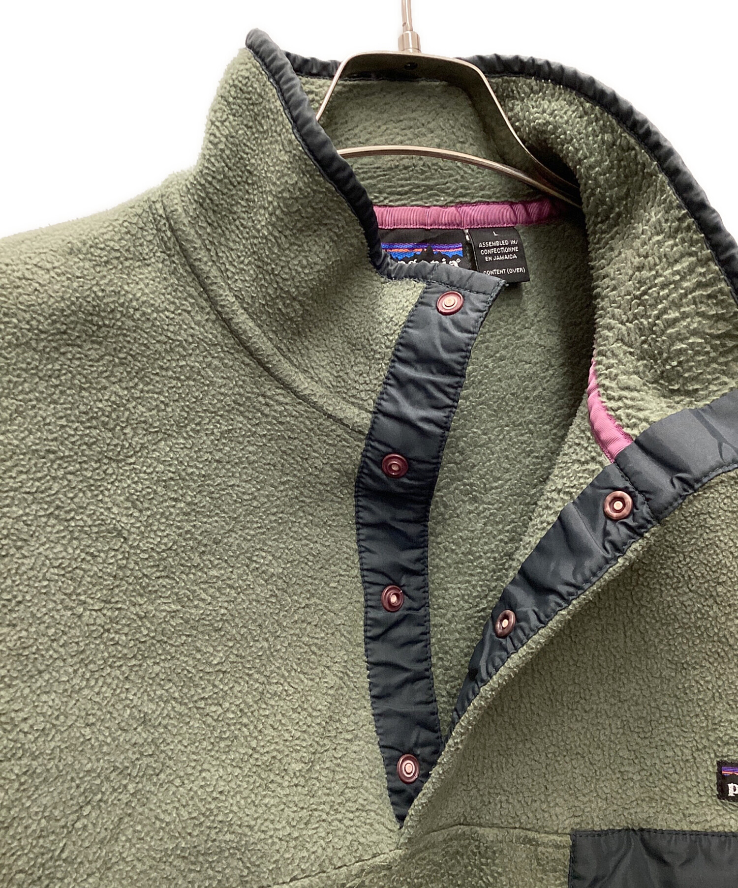 再）Patagonia シンチラスナップT 09年ブラウンxグリーン（カーキ