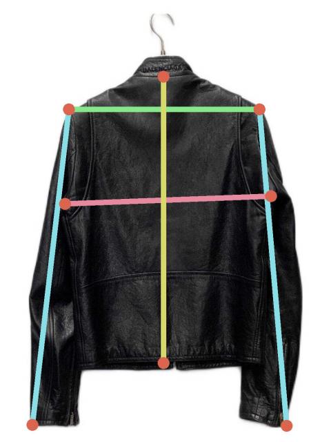 中古・古着通販】BALENCIAGA (バレンシアガ) シングルライダース