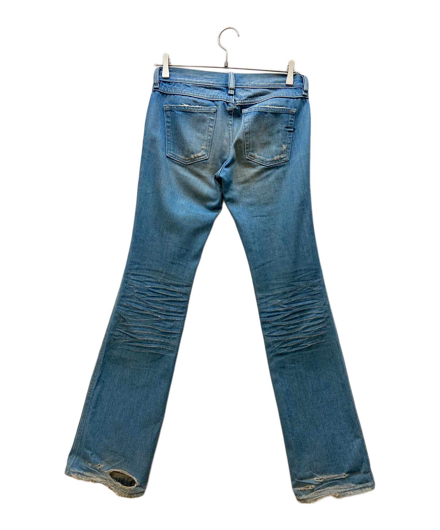 中古・古着通販】DIESEL (ディーゼル) ダメージ加工デニムパンツ 