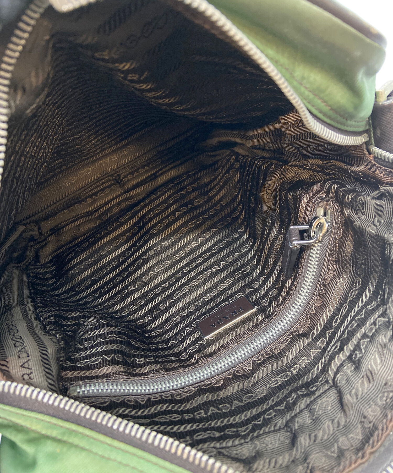 中古・古着通販】PRADA (プラダ) ショルダーバッグ グリーン｜ブランド