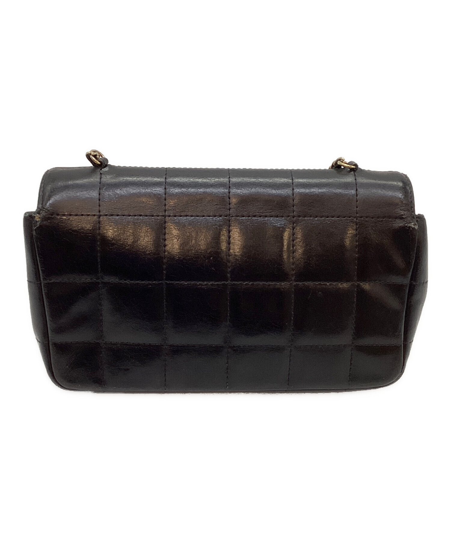 【チョコ】CHANEL ノベルティ ショルダーバッグ チェーンバック 中古・古着通販】CHANEL (シャネル) チェーンショルダーバッグ/チョコ