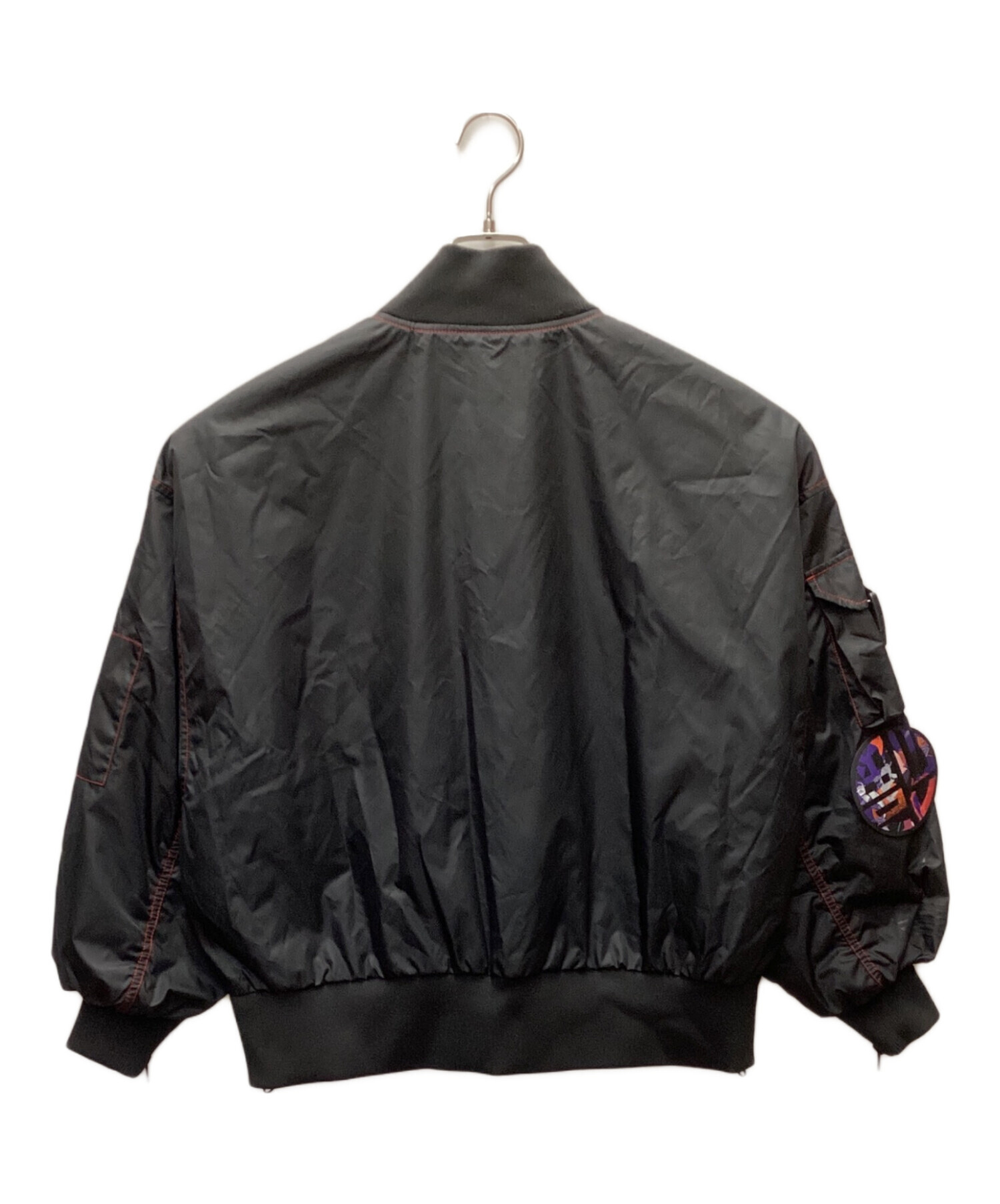 中古・古着通販】adidas (アディダス) MA-1ジャケット ブラック サイズ