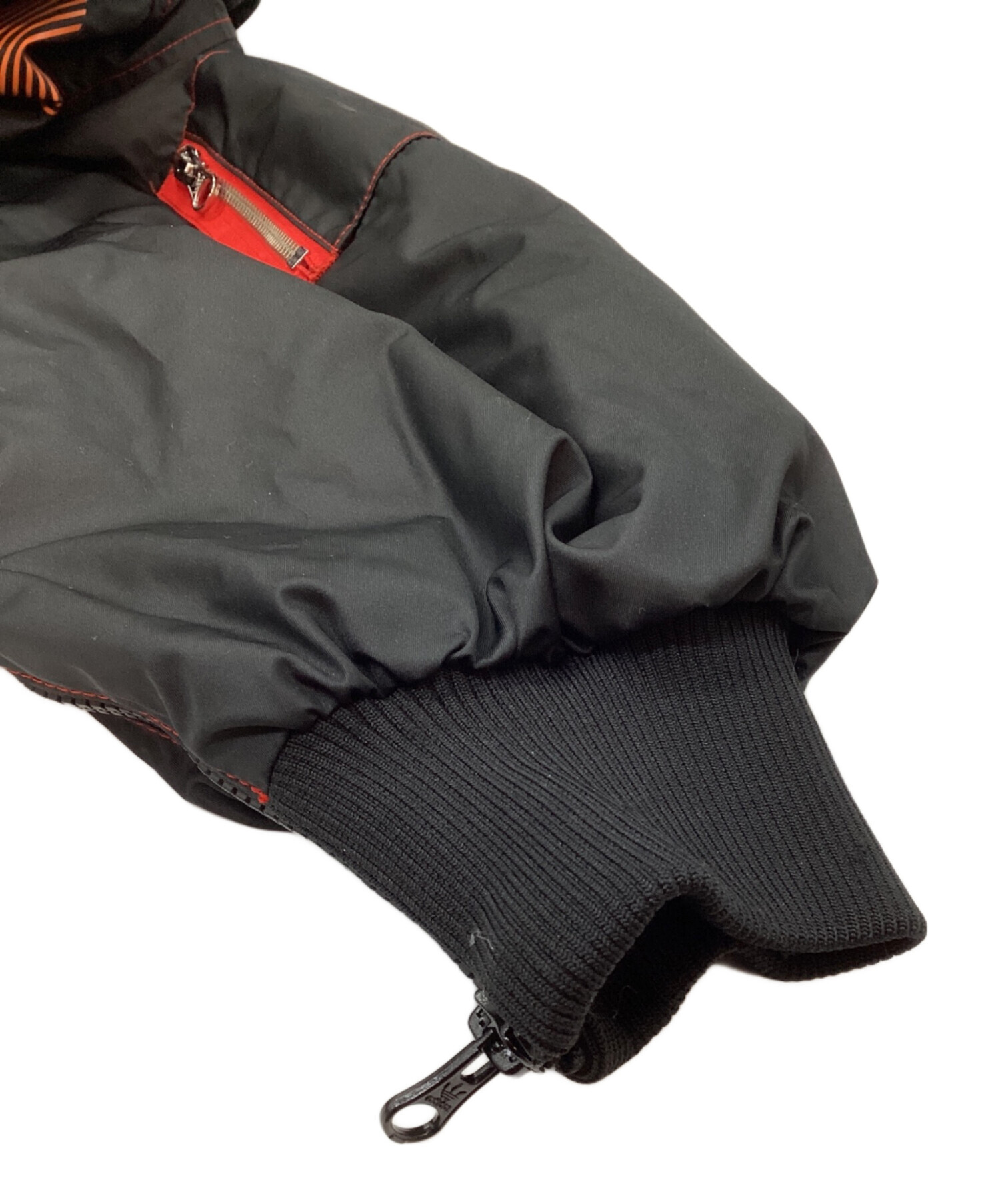 中古・古着通販】adidas (アディダス) MA-1ジャケット ブラック サイズ