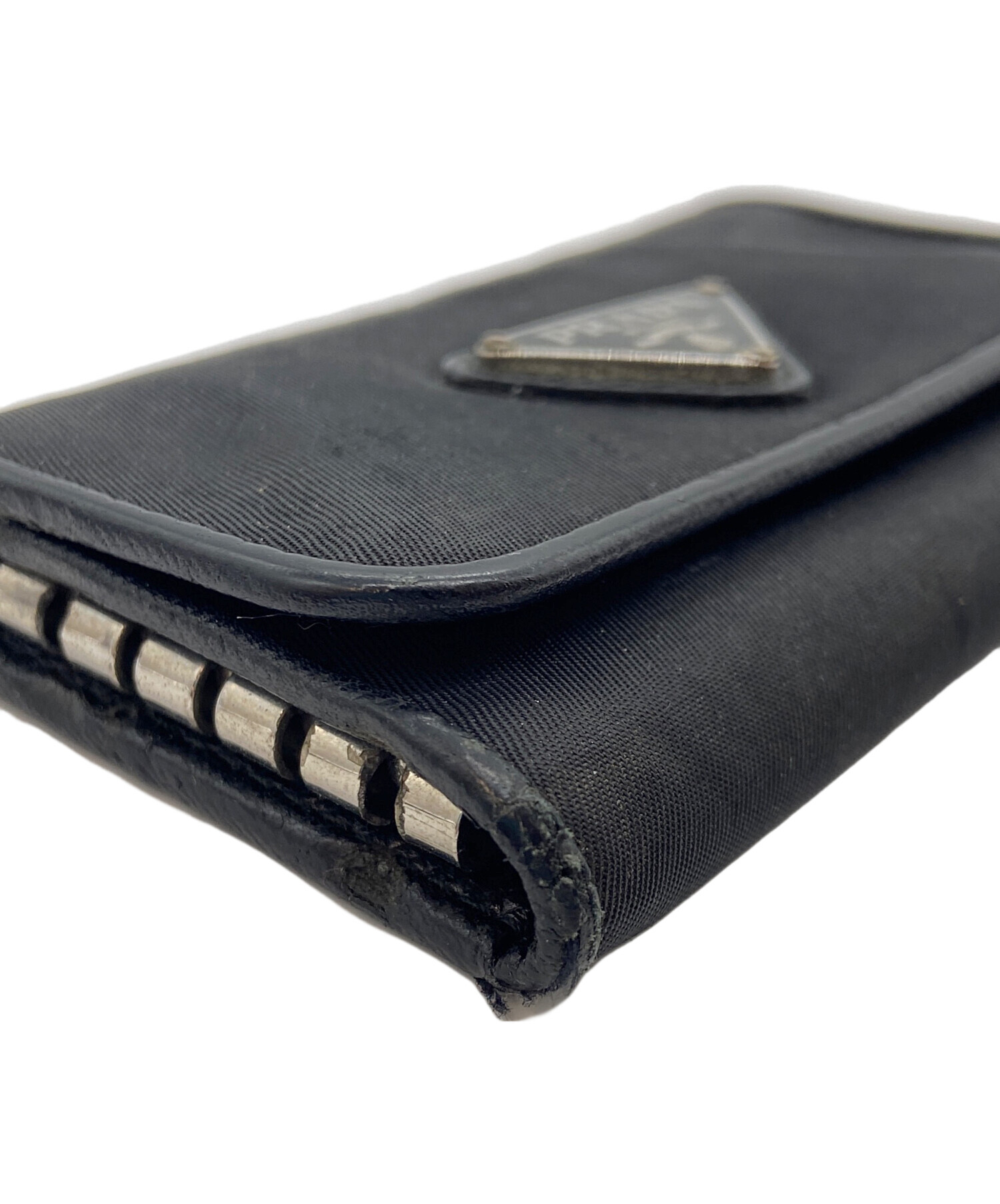 正規品　中古美品　プラダ　キーケース 中古・古着通販】PRADA (プラダ) キーケース ブラック｜ブランド・古着