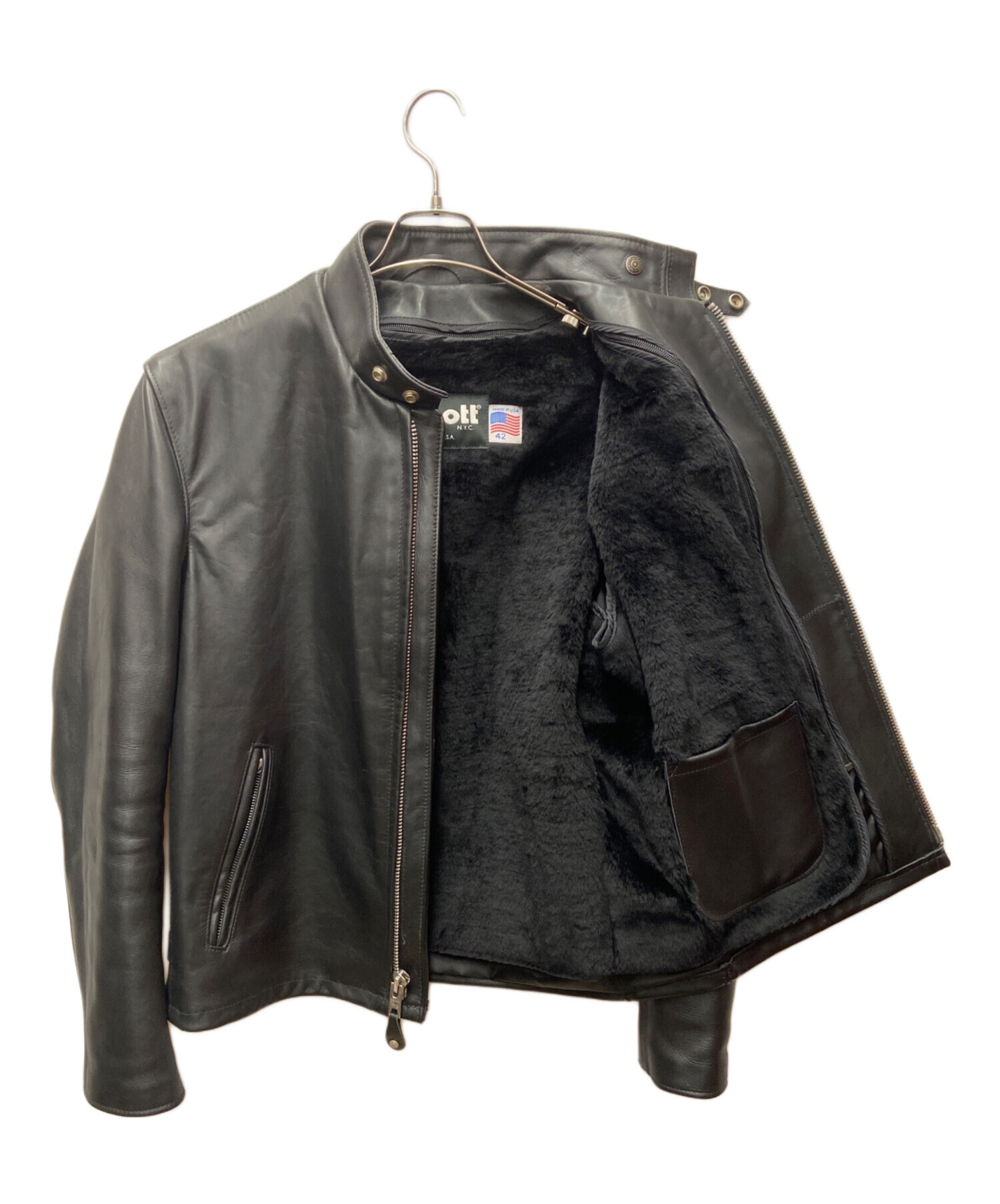 中古・古着通販】Schott (ショット) シングルライダースジャケット