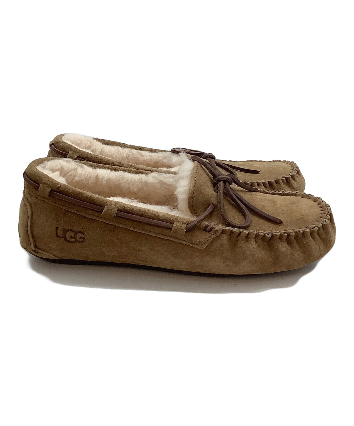 美品】UGG アグ DAKOTA ダコタ モカシン 緑 グリーン 24cm 中古・古着