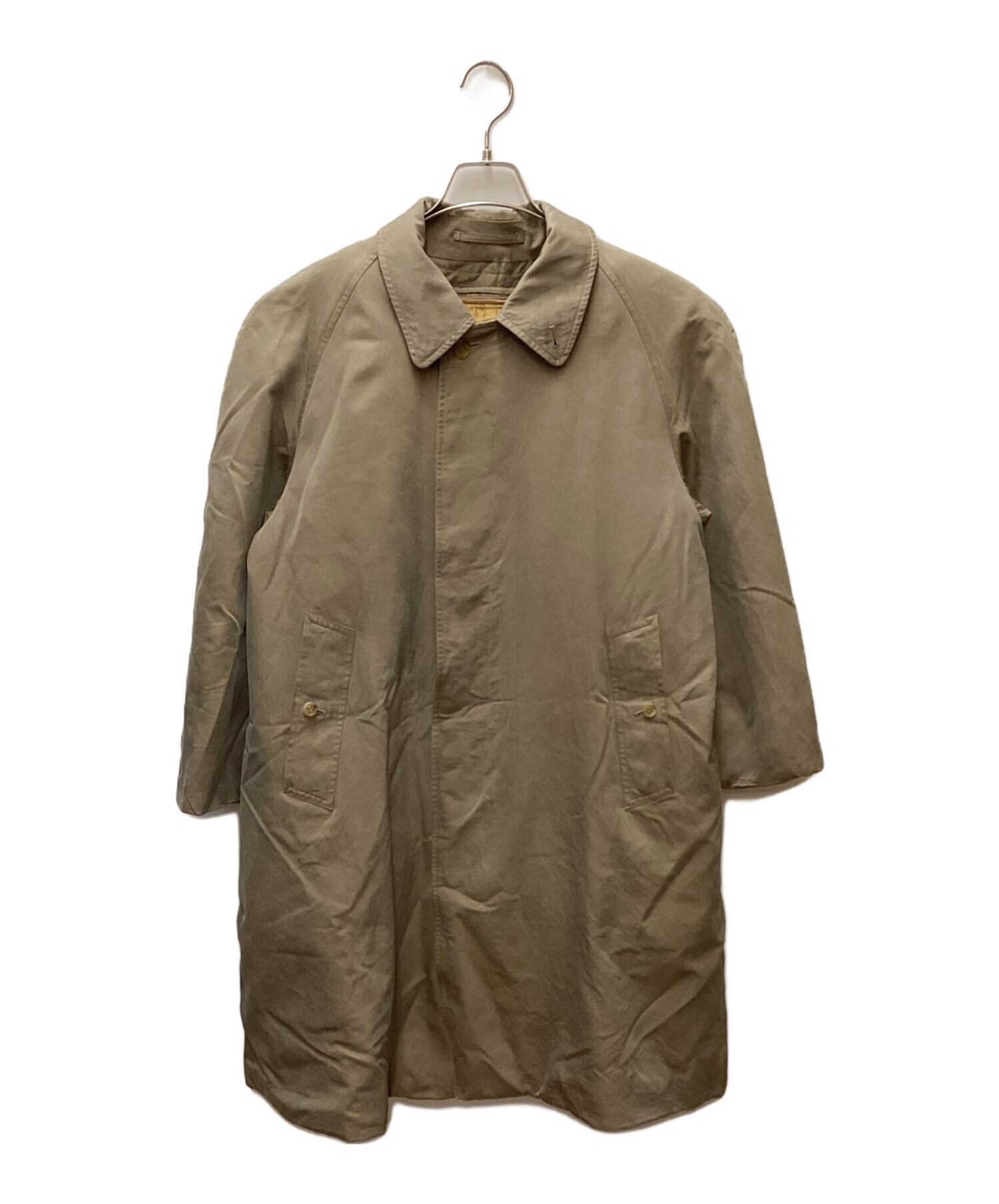 90's Burberry バーバリー　カーキ　ステンカラーコート　古着 中古・古着通販】Burberry's (バーバリー) ステンカラーコート カーキ
