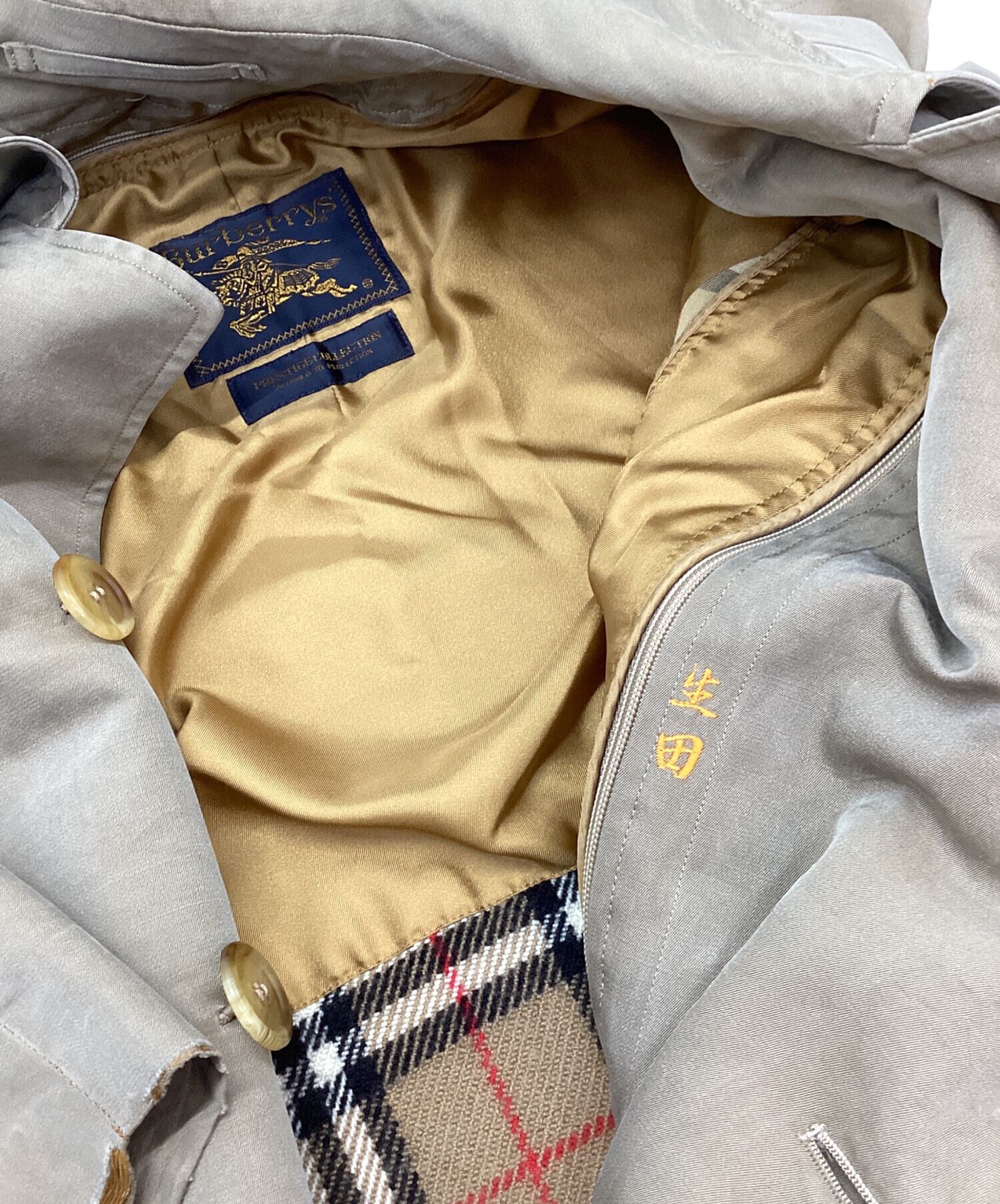 中古・古着通販】Burberry's (バーバリー) ステンカラーコート カーキ