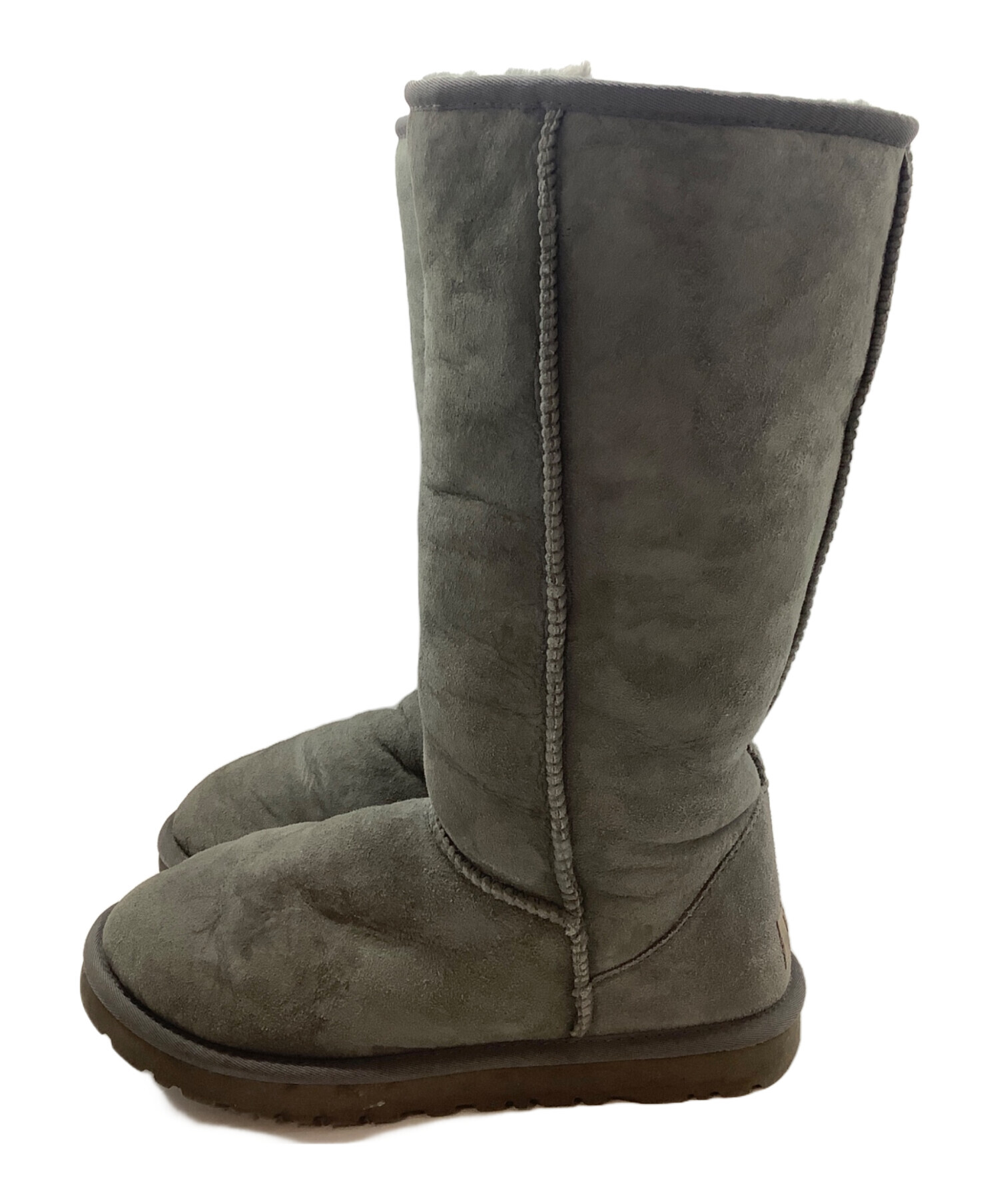 未使用　UGG ムートンブーツ グレー 23cm 中古・古着通販】UGG (アグ) ムートンブーツ グレー サイズ:24