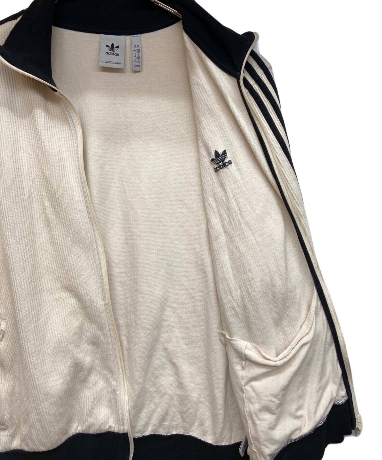 中古・古着通販】adidas (アディダス) トラックジャケット アイボリー