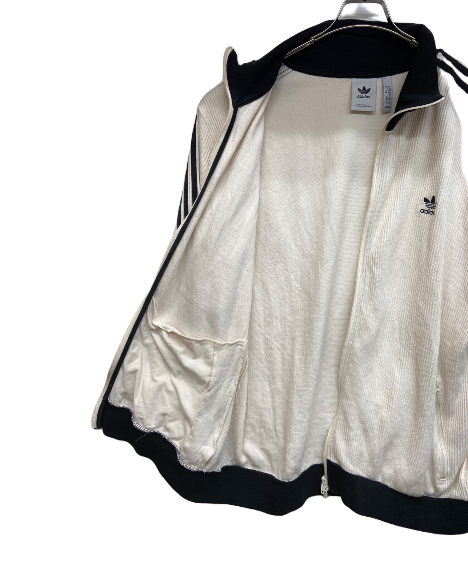 中古・古着通販】adidas (アディダス) トラックジャケット アイボリー