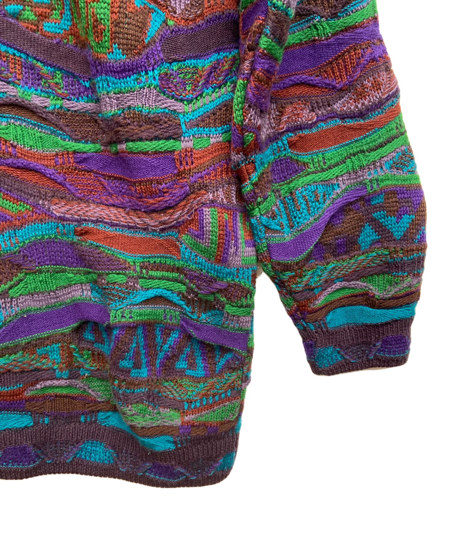 中古・古着通販】Coogi (クージー) 厚手ニット マルチカラー サイズ:L