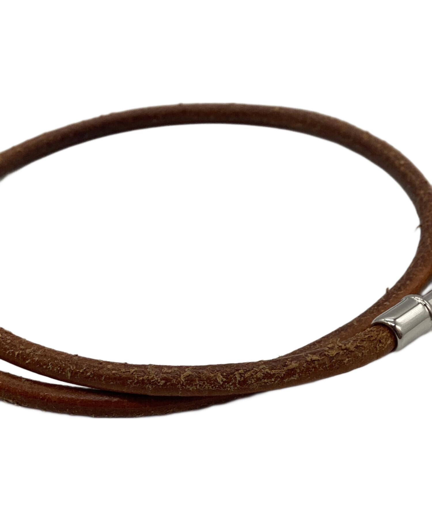 中古・古着通販】HERMES (エルメス) ブレスレット ジャンボ ブラウン