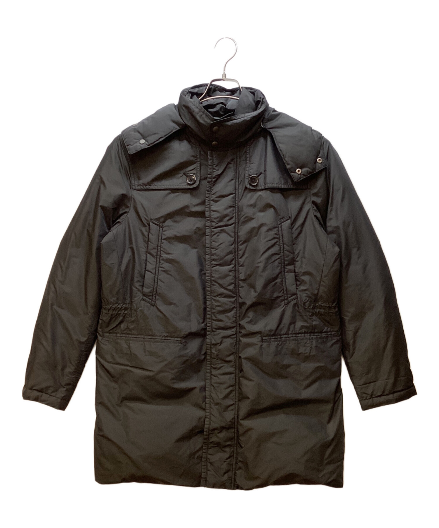 【中古】バーバリー　ダウンジャケット フード付き 中古・古着通販】BURBERRY (バーバリー) Halsbyノバチェックフード