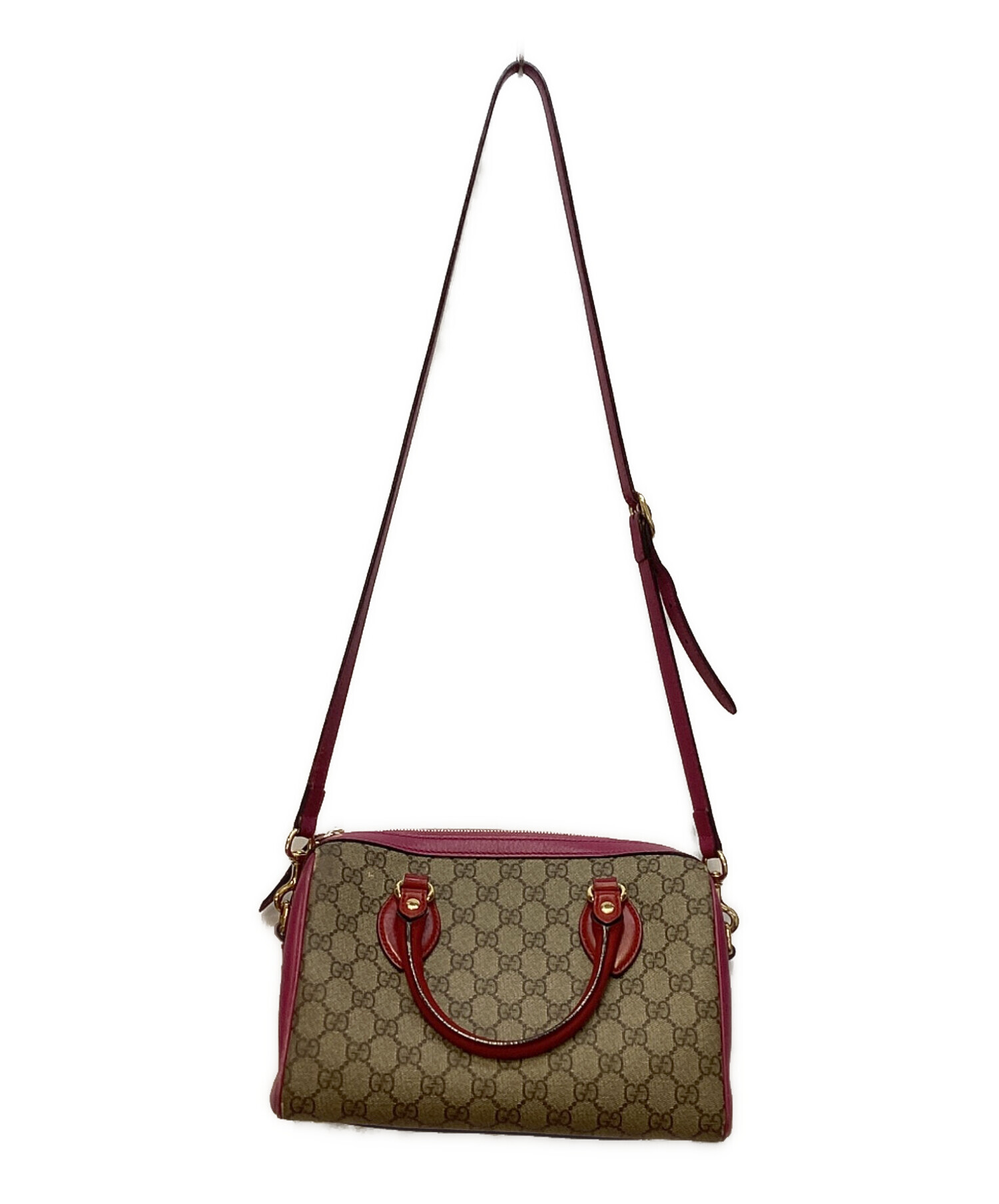 Gucci ボストンバッグ GUCCI グッチ ボストンバッグ ネイビー レザー vintage ヴィンテージ