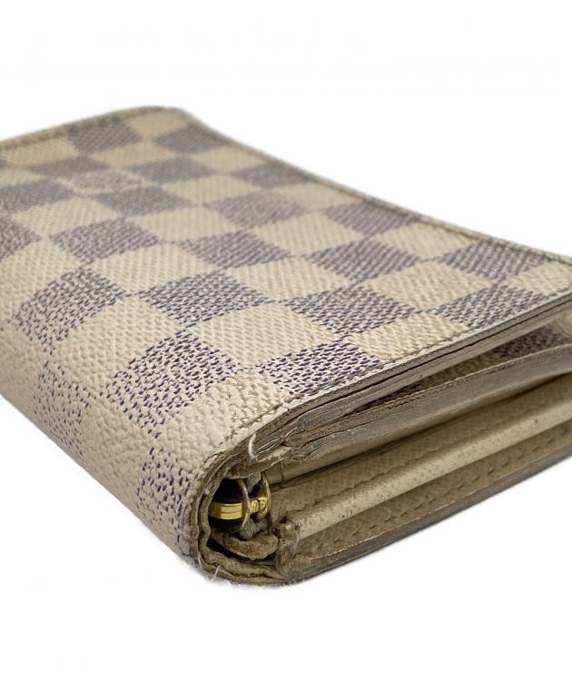 【美品】 ルイヴィトン ポルトフォイユ トレゾール 二つ折り財布 ダミエアズール 中古・古着通販】LOUIS VUITTON (ルイ ヴィトン) 2つ折り財布/ダミエ