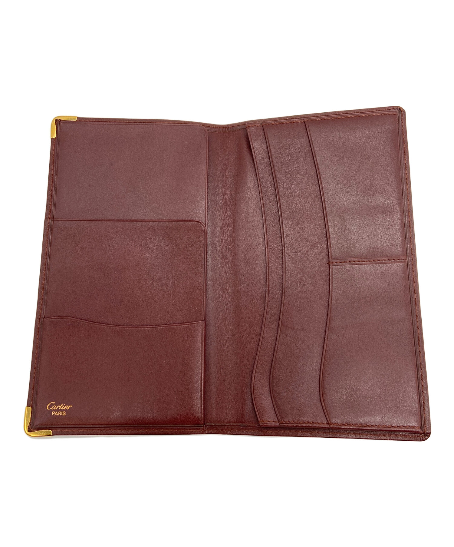 中古・古着通販】Cartier (カルティエ) 札入れ/マストライン ボルドー