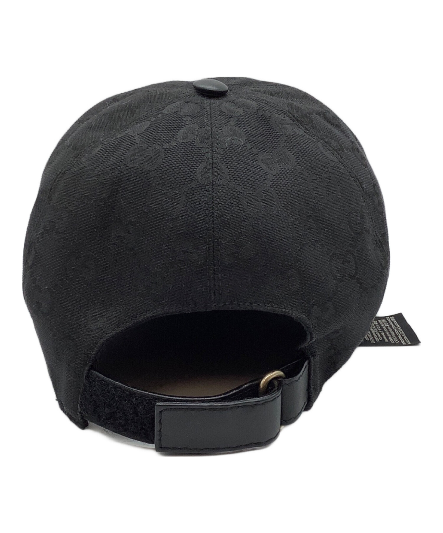 中古・古着通販】GUCCI (グッチ) キャップ ブラック サイズ:L