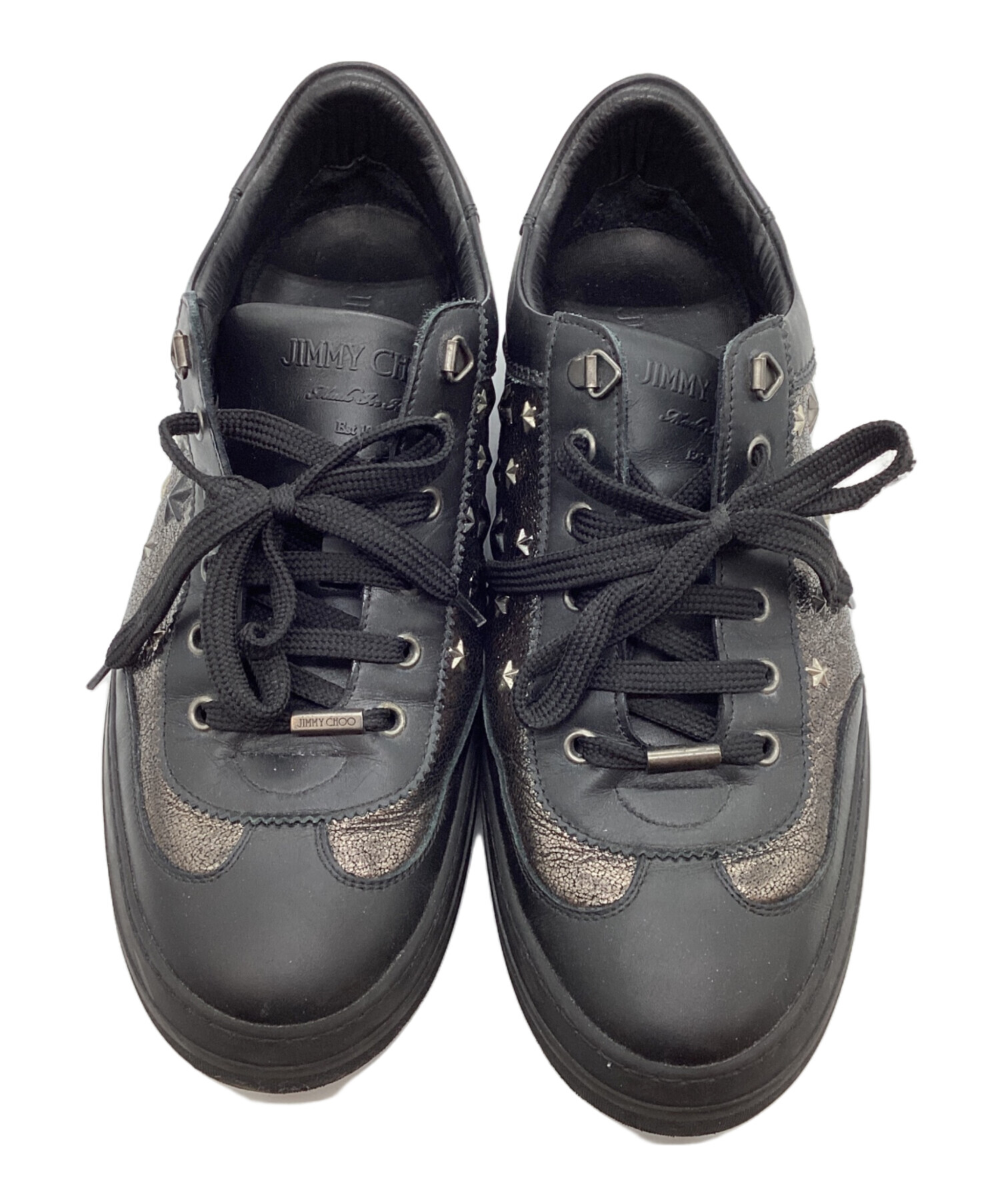 中古・古着通販】JIMMY CHOO (ジミーチュウ) スタッズスニーカー