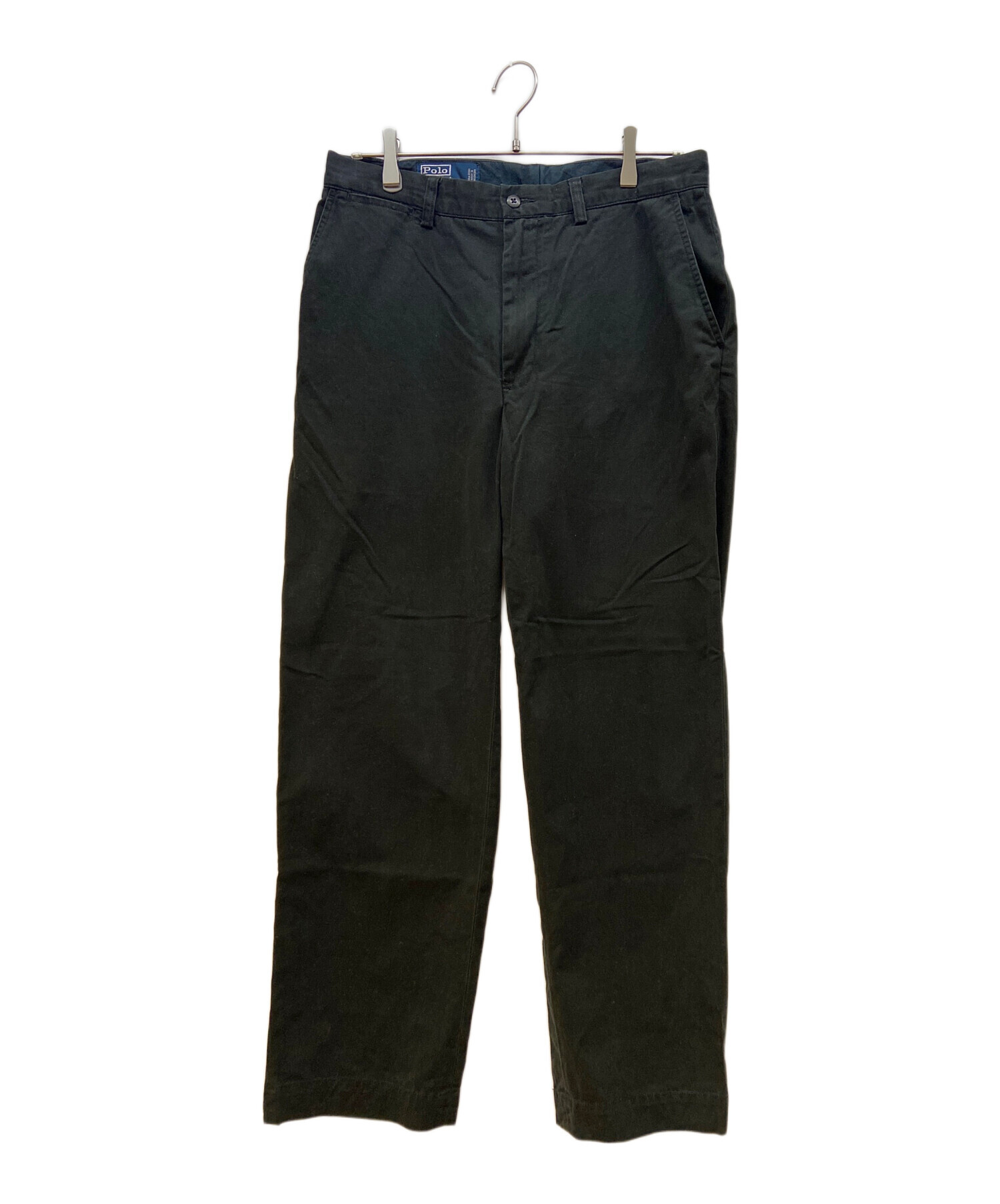 ポロバイ ラルフローレン W35 ポロチノ チノパン 古着 黒 17873 中古・古着通販】POLO RALPH LAUREN (ポロ・ラルフローレン) チノパン