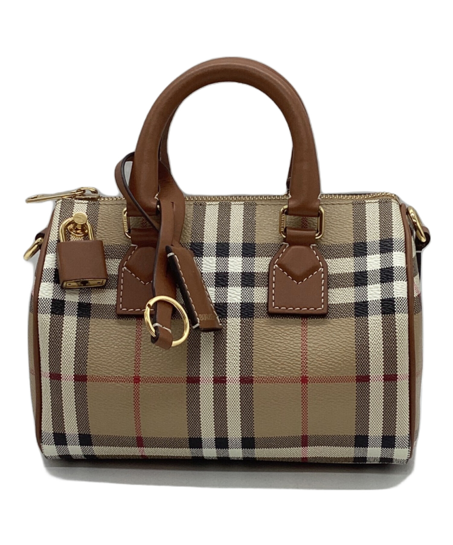 BURBERRY バーバリー ショルダーバッグ  ベージュ 【古着】【中古】【送料無料】 中古・古着通販】BURBERRY (バーバリー) ショルダーバッグ ベージュ