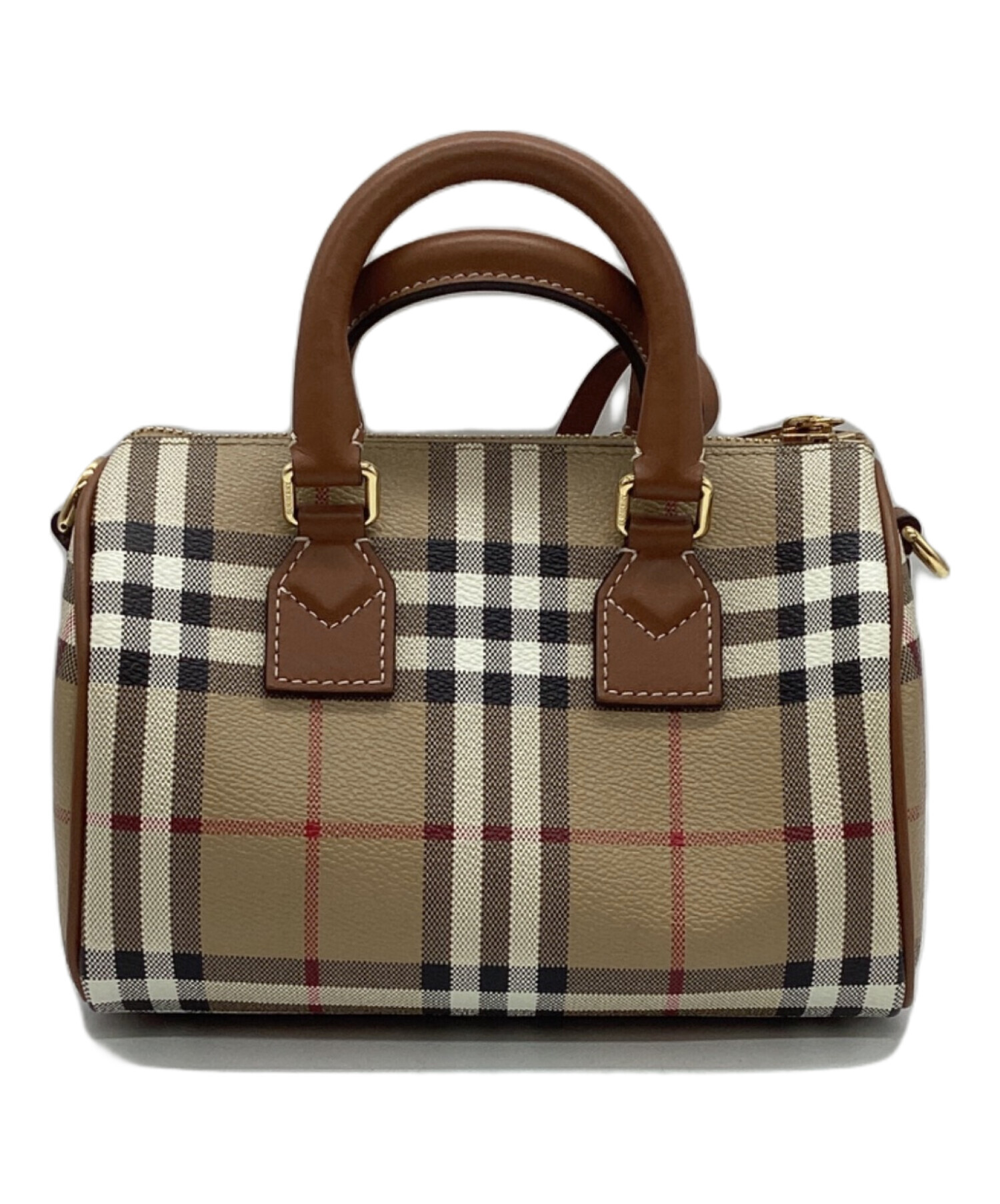 バーバリー BURBERRY ショルダーバッグ ナイロン/レザー ベージュ 中古 新入荷 OB1911 中古・古着通販】BURBERRY (バーバリー) ショルダーバッグ ベージュ