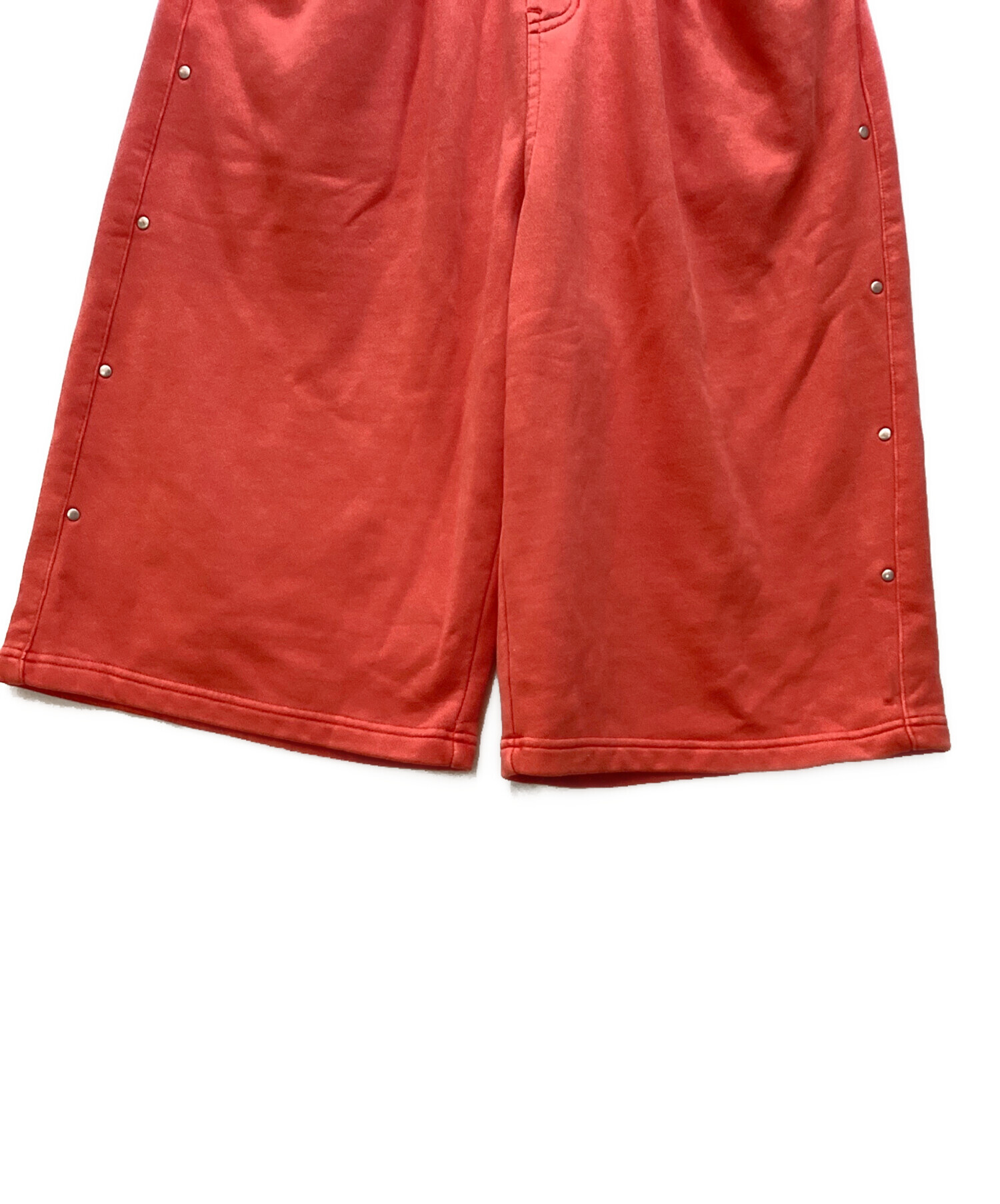 中古・古着通販】HUF (ハフ) スウェットハーフパンツ レッド サイズ:M 