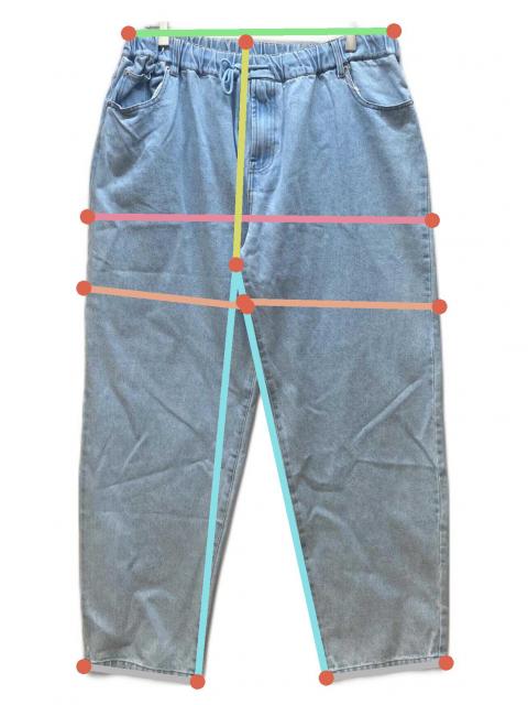 中古・古着通販】Johnbull (ジョンブル) デニムパンツ スカイブルー