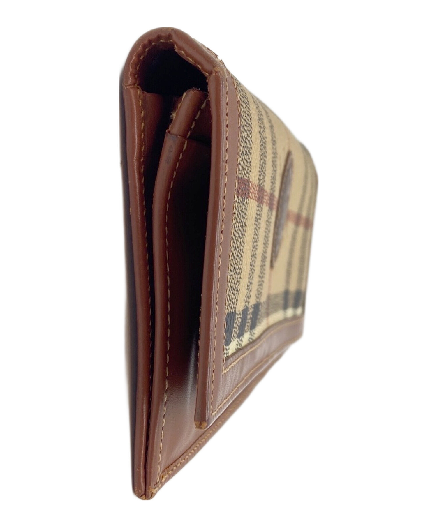 中古・古着通販】Burberry's (バーバリー) 長財布 ベージュ×ブラウン