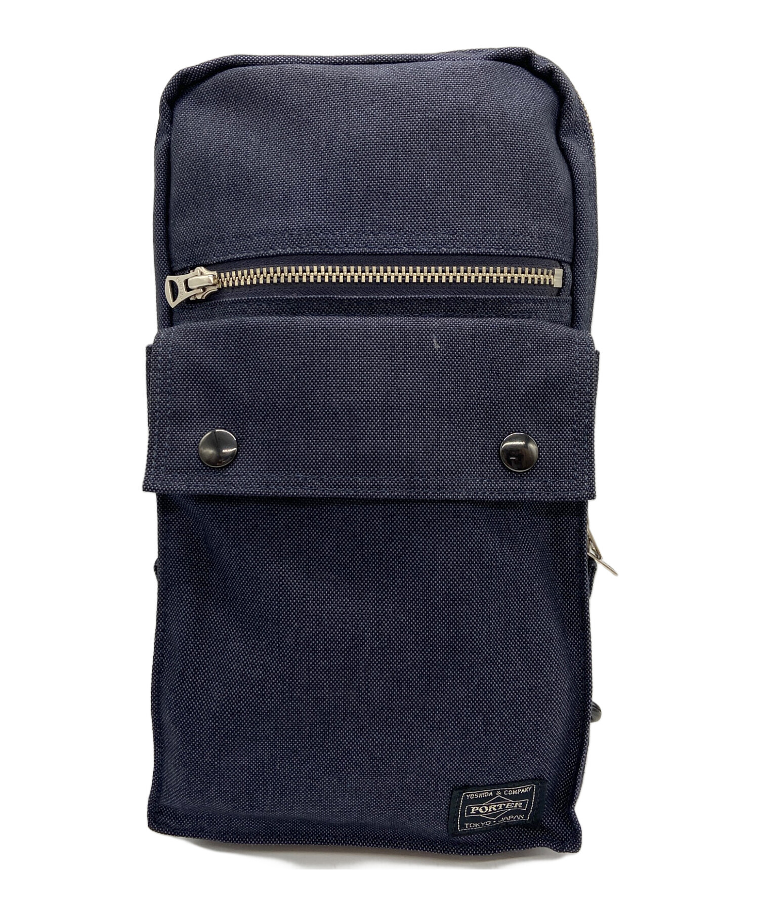 【未使用】ショルダーバッグ 　ネイビー　西日本 中古・古着通販】PORTER (ポーター) ショルダーバッグ ネイビー