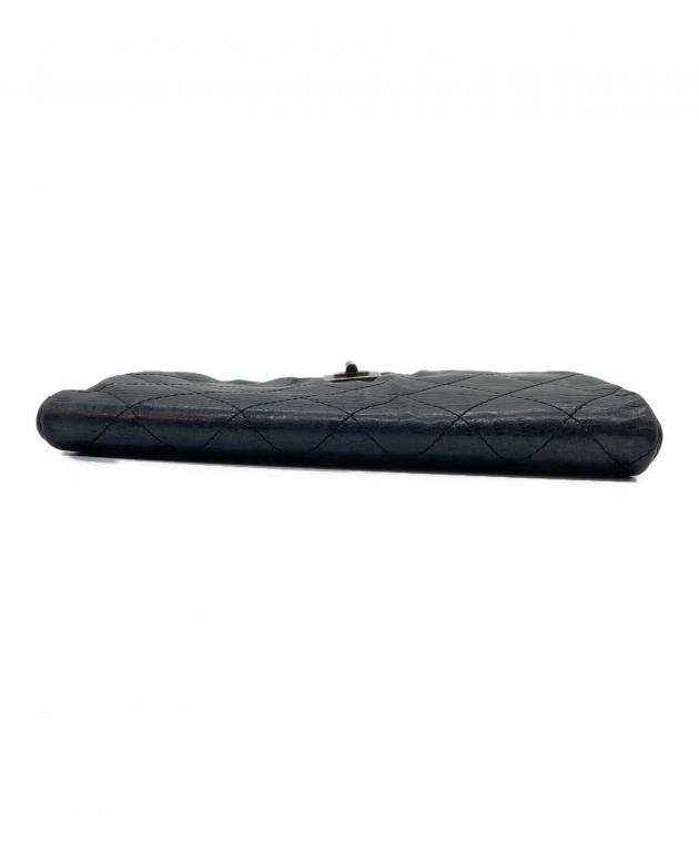 中古・古着通販】CHANEL (シャネル) 長財布/2.55/マトラッセ ブラック