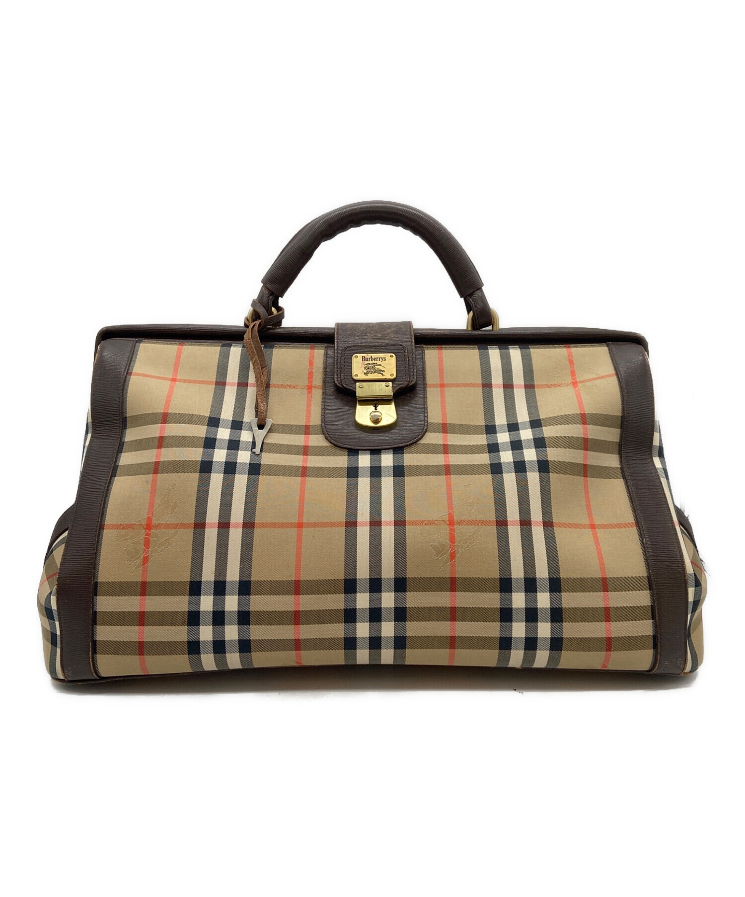 【美品】バーバリーズ　ボストンバッグ 2way ヴィンテージ　大容量　ベージュ 中古・古着通販】Burberry's (バーバリー) ボストンバッグ ベージュ