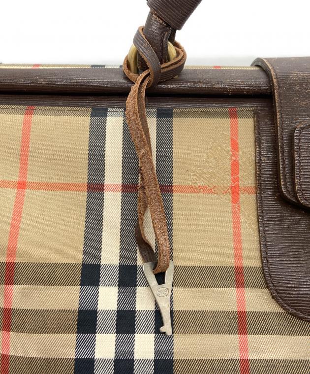 【美品】バーバリーズ　ボストンバッグ 2way ヴィンテージ　大容量　ベージュ 中古・古着通販】Burberry's (バーバリー) ボストンバッグ ベージュ