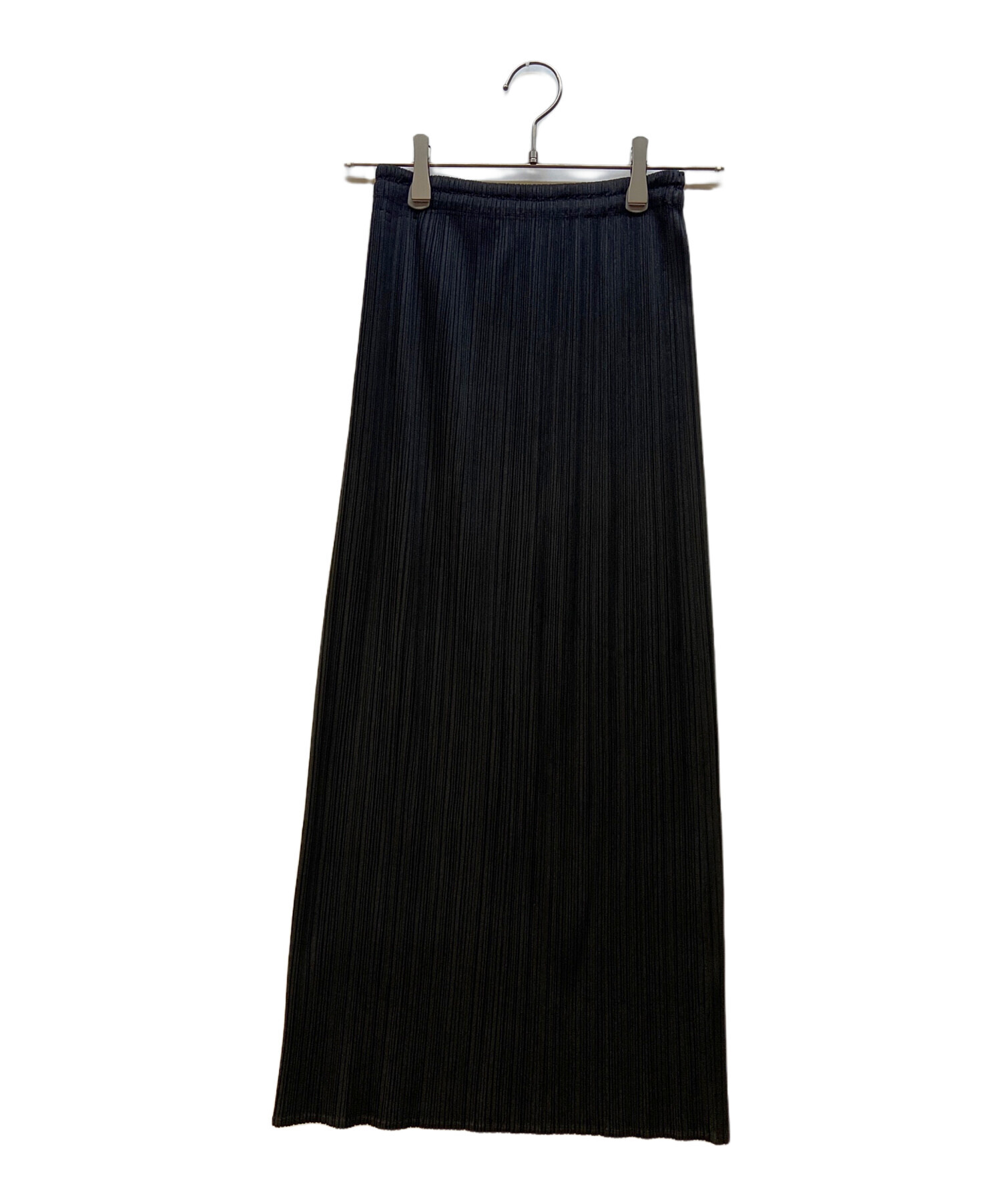 PLEATS PLEASE ブラック プリーツスカート 中古・古着通販】PLEATS PLEASE (プリーツプリーズ) ロングプリーツ