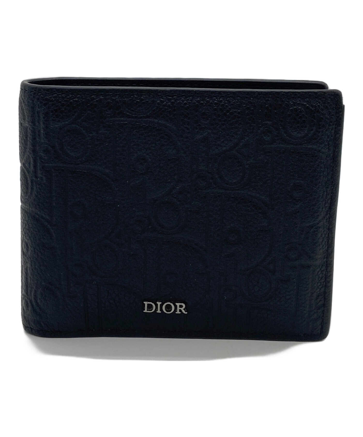 Dior 黒 キルティング 二つ折り財布　中古 中古・古着通販】Dior (ディオール) 2つ折り財布 ブラック サイズ:下記