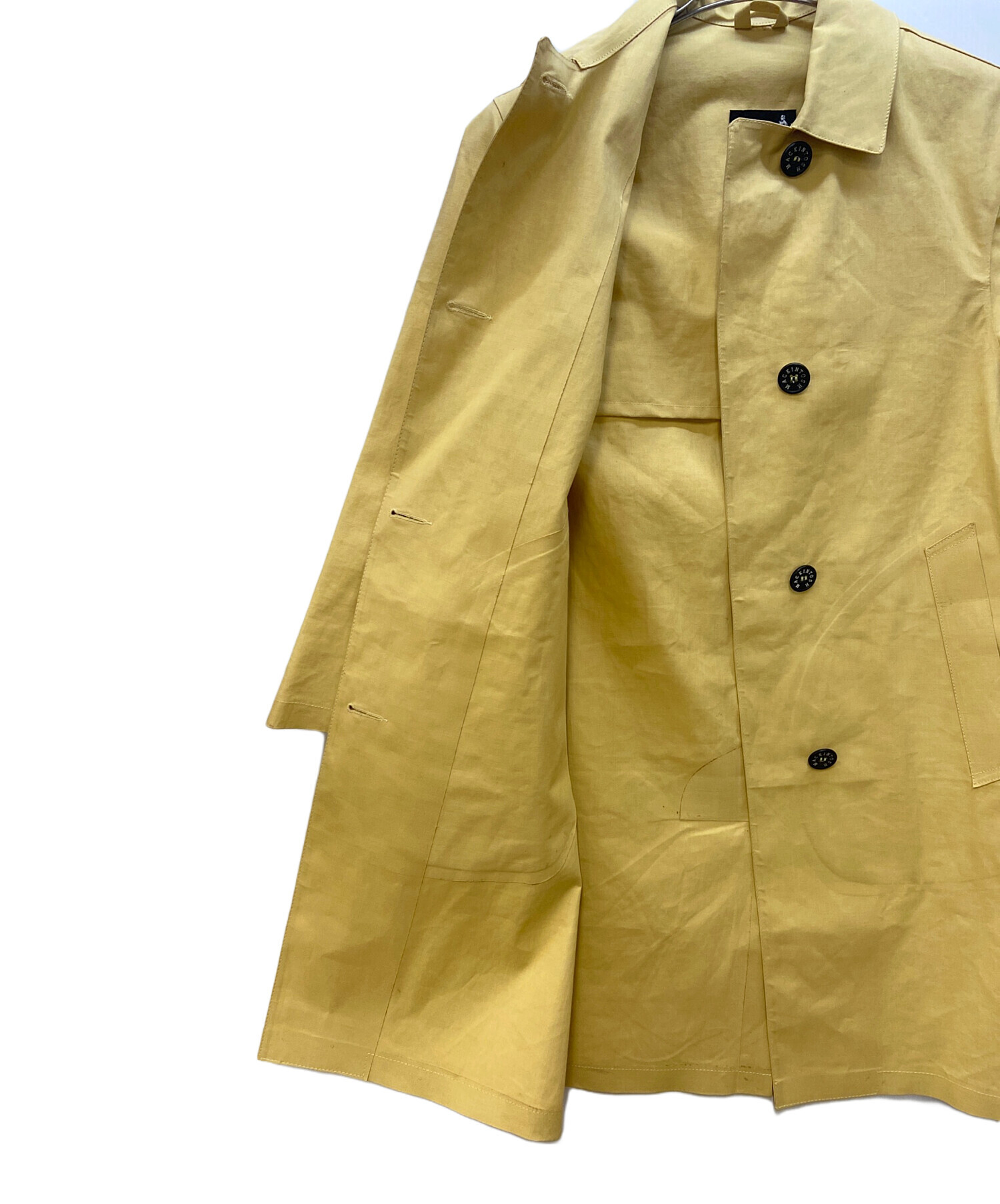マッキントッシュ　スプリングコート　トレンチ　黄色 中古・古着通販】MACKINTOSH (マッキントッシュ) ステンカラーコート