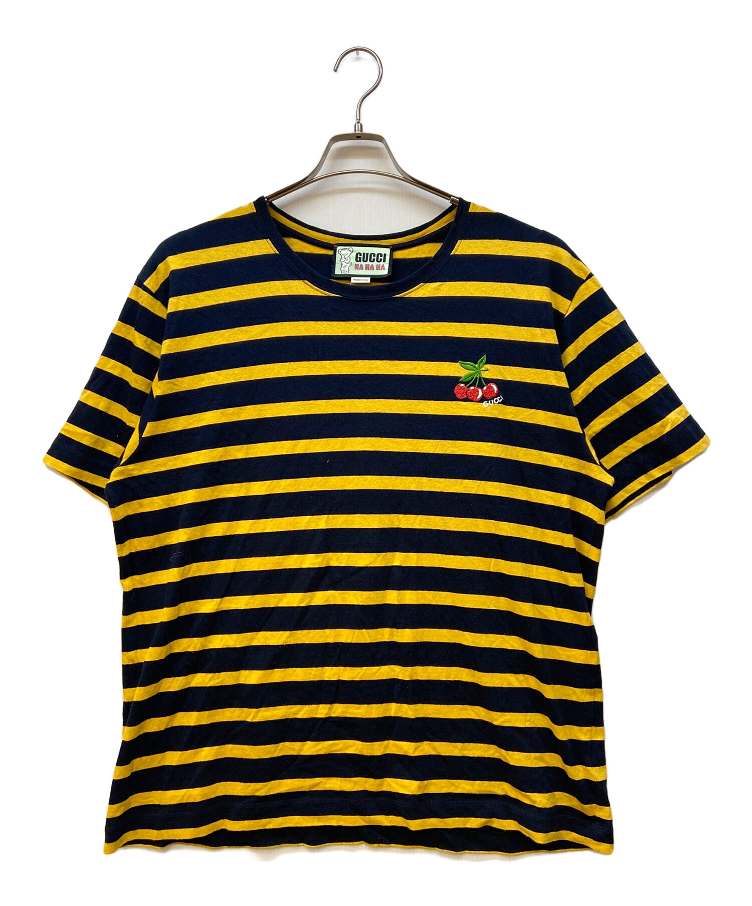 中古・古着通販】GUCCI (グッチ) 半袖カットソー/HAHAHA チェリー