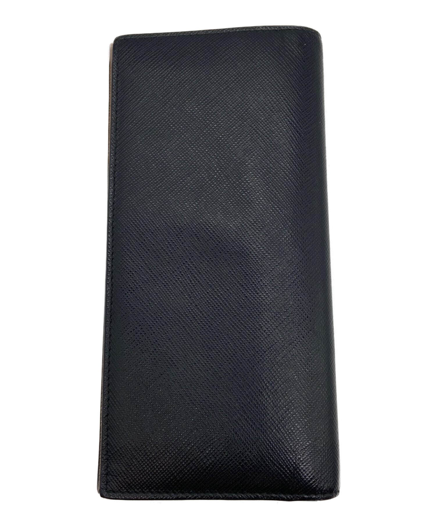 中古・古着通販】PRADA (プラダ) 長財布/サフィアーノ ブラック