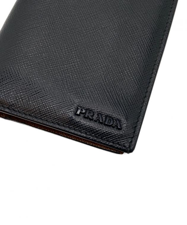 PRADA 長財布　サフィアーノ　中古 中古・古着通販】PRADA (プラダ) 長財布/サフィアーノ ブラック