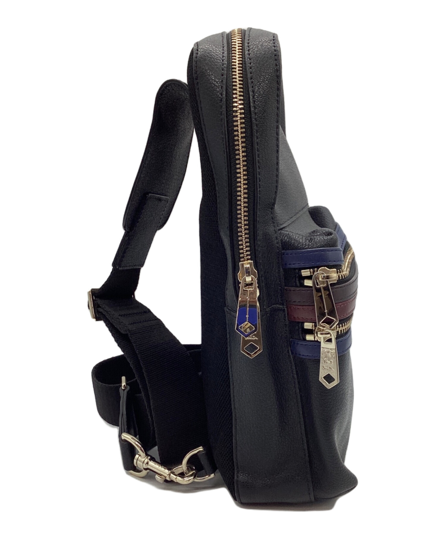 Paul Smith ナイロンボディバッグ新品未使用 中古・古着通販】PAUL SMITH (ポールスミス) ボディバッグ ブラック