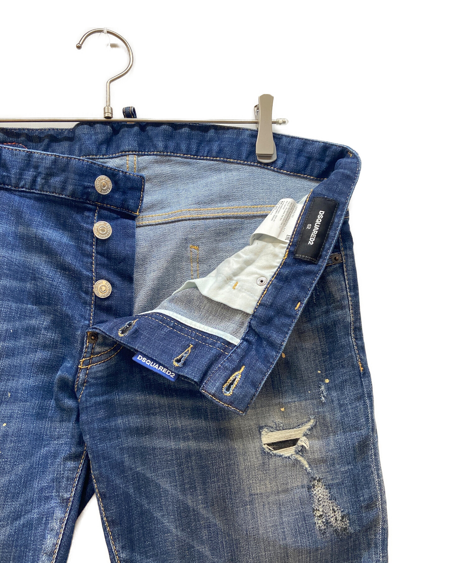 中古・古着通販】DSQUARED2 (ディースクエアード) ダメージデニム