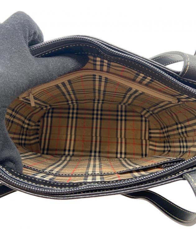 中古・古着通販】BURBERRY (バーバリー) トートバッグ ブラック