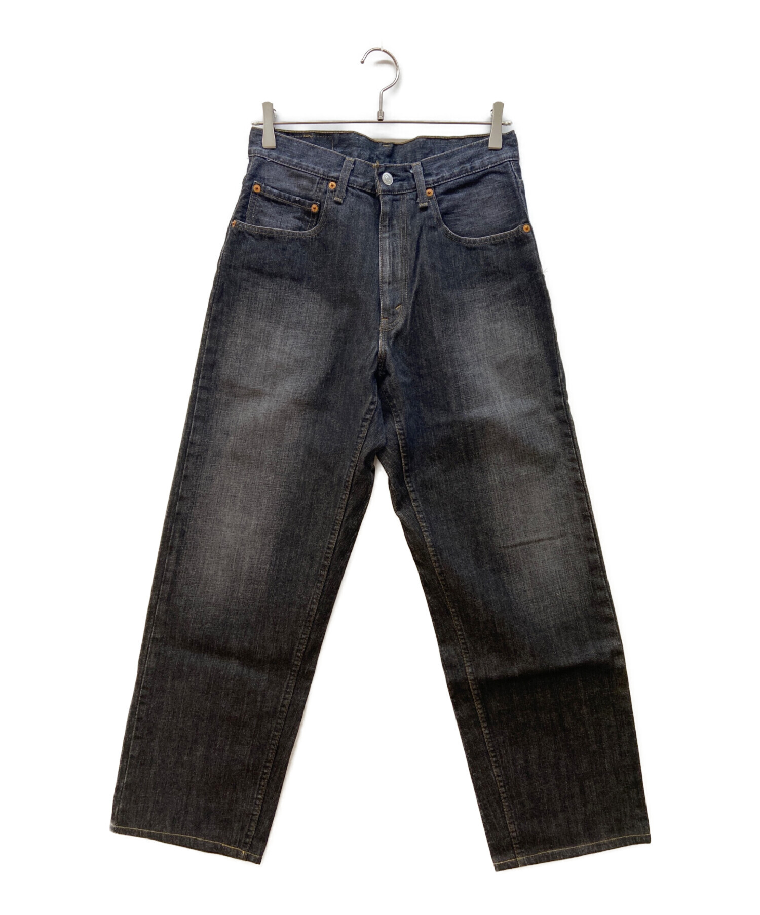 中古・古着通販】LEVI'S (リーバイス) ワイドデニムパンツ ブラック